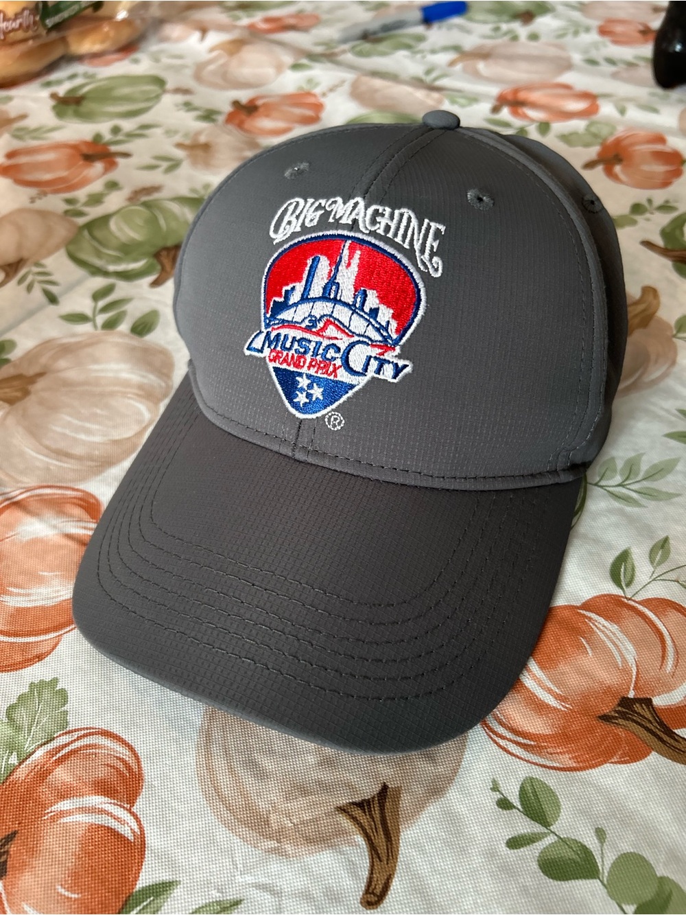 Inaugural 2021 Big Machine Music City Grand Prix Nashville Hat Gray Strapback